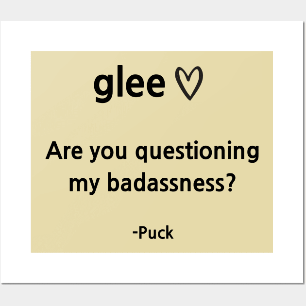 Glee/Puck Wall Art by Said with wit